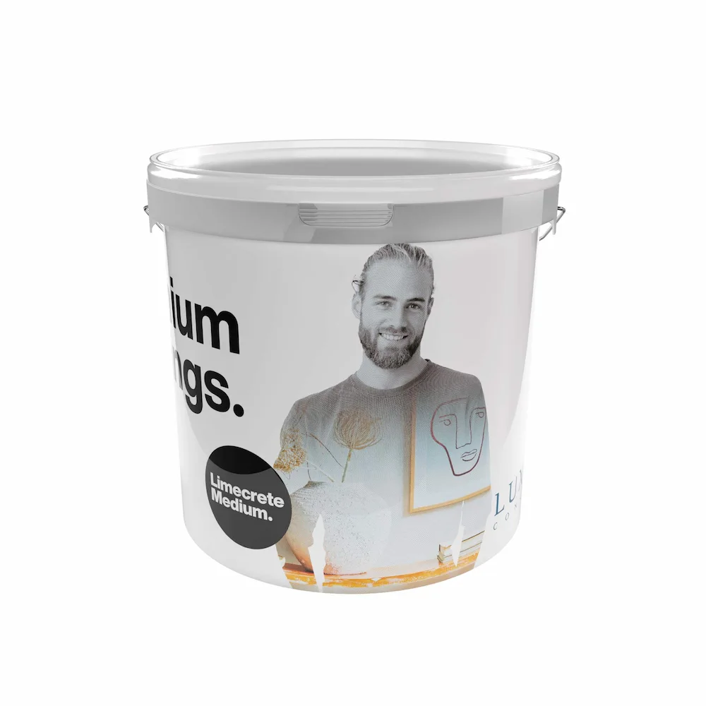 Seau de micromortier à base de chaux Limecrete MEDIUM